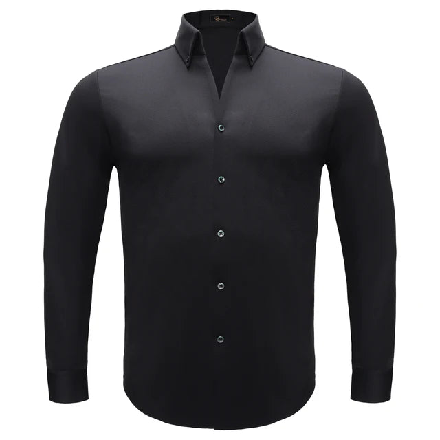 B558 ~ NOIR ESSENCE STRECH SHIRT ~ BAROCCO