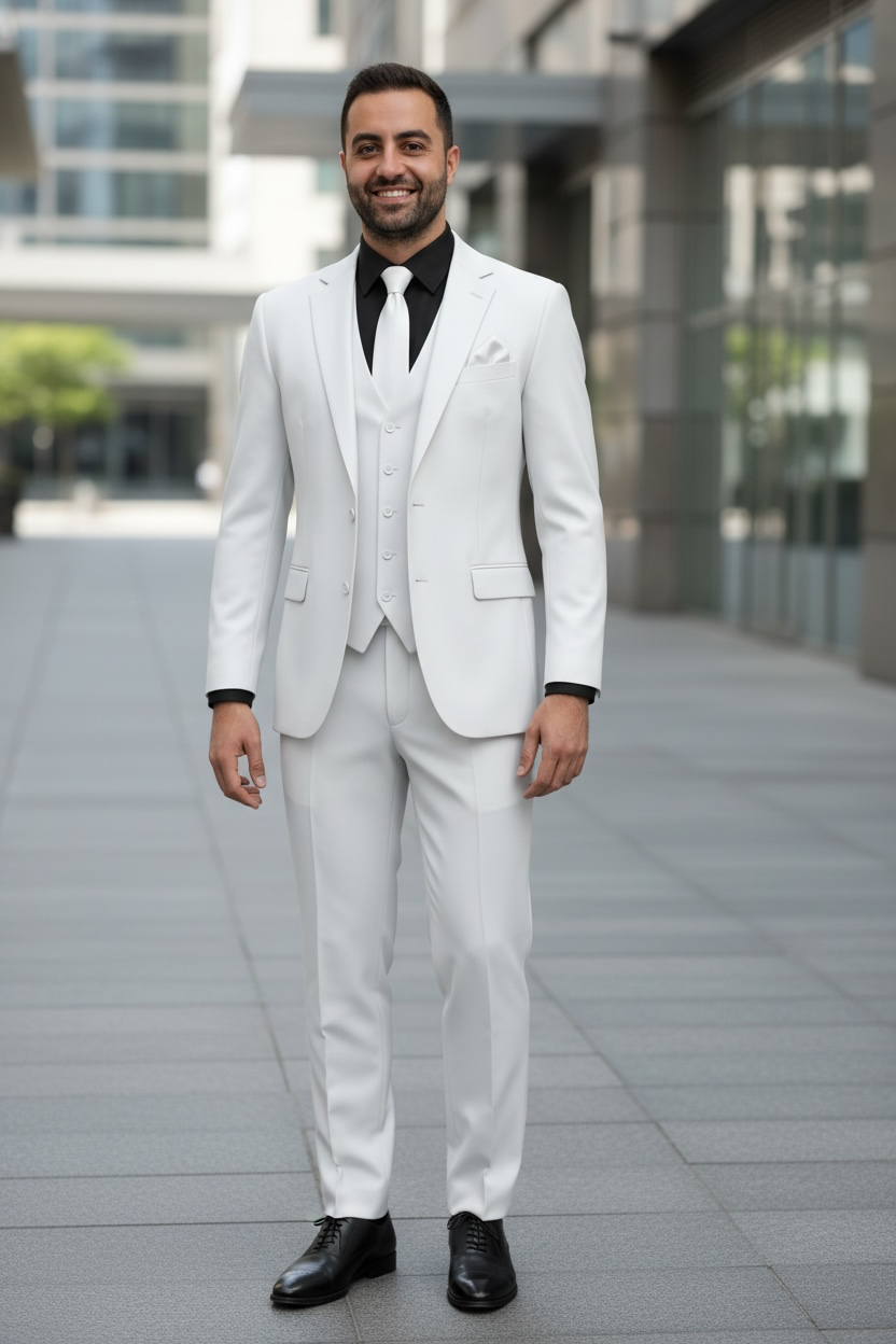 Vinci 3-Piece 2-Button Vested Suit V2TR