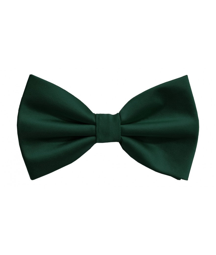 BQ | BT100 | SOLID SATIN BOW TIES & HANKIE PRE-TIED