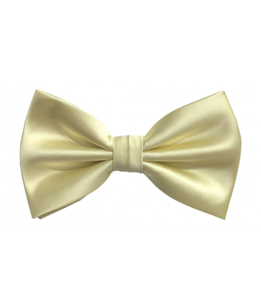BQ | BT100 | SOLID SATIN BOW TIES & HANKIE PRE-TIED