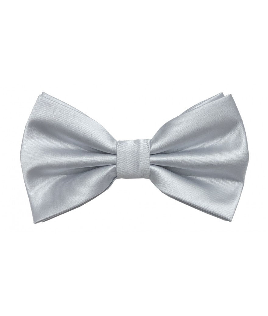 BQ | BT100 | SOLID SATIN BOW TIES & HANKIE PRE-TIED