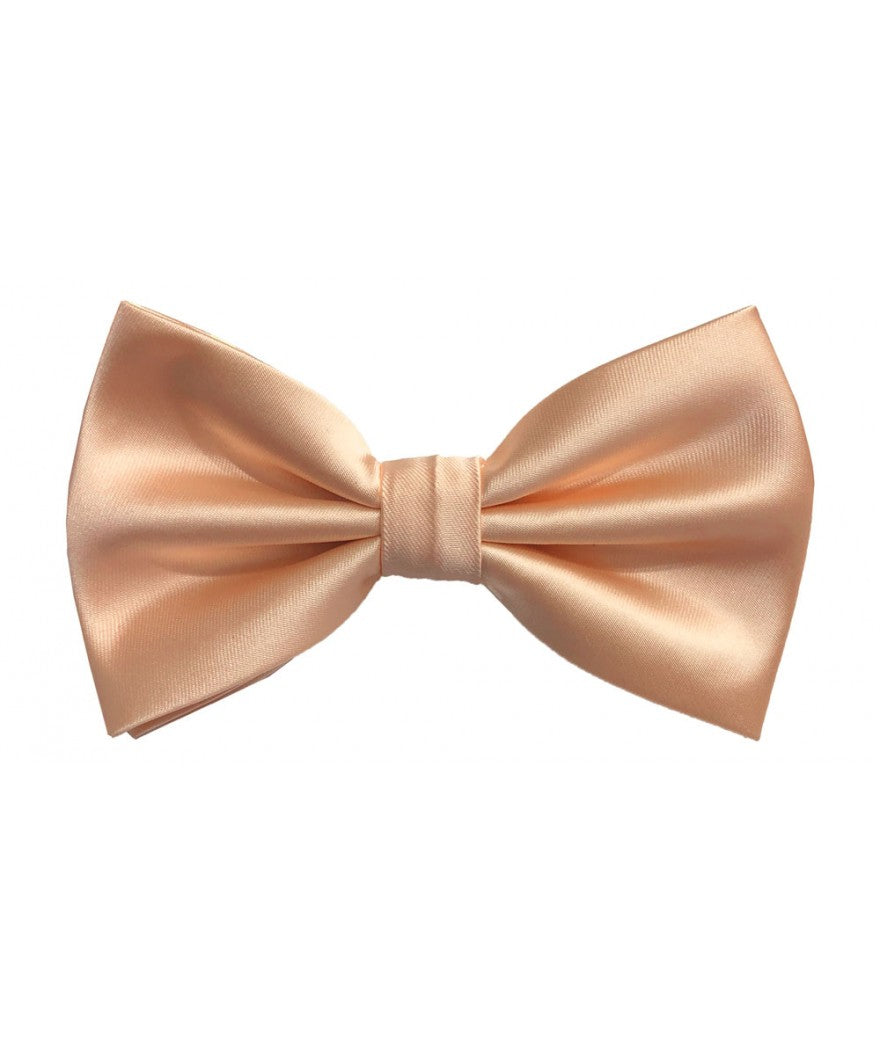 BQ | BT100 | SOLID SATIN BOW TIES & HANKIE PRE-TIED