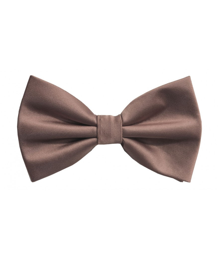BQ | BT100 | SOLID SATIN BOW TIES & HANKIE PRE-TIED