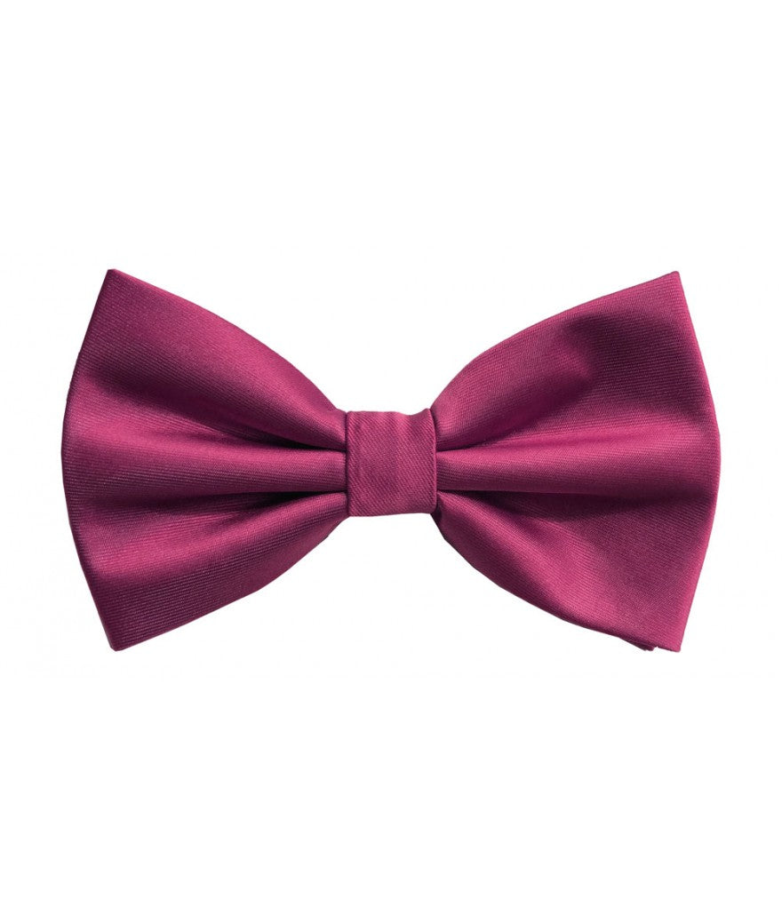 BQ | BT100 | SOLID SATIN BOW TIES & HANKIE PRE-TIED