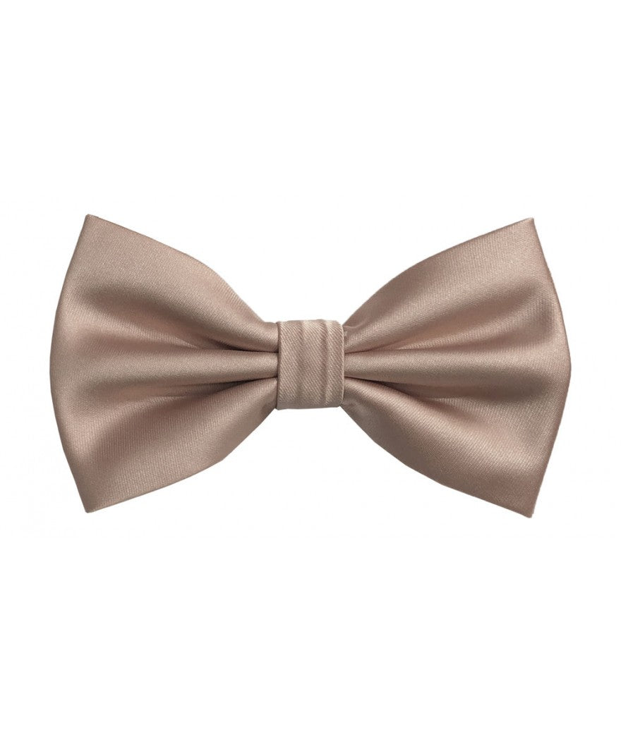BQ | BT100 | SOLID SATIN BOW TIES & HANKIE PRE-TIED