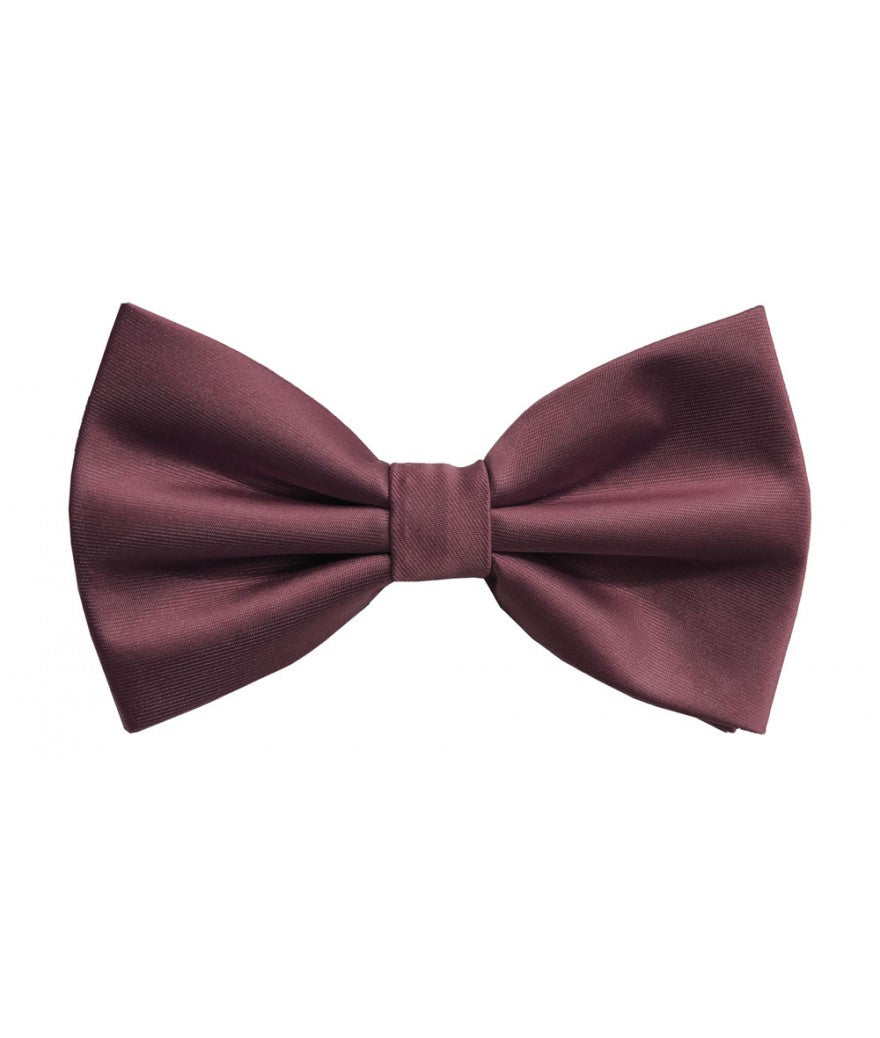 BQ | BT100 | SOLID SATIN BOW TIES & HANKIE PRE-TIED