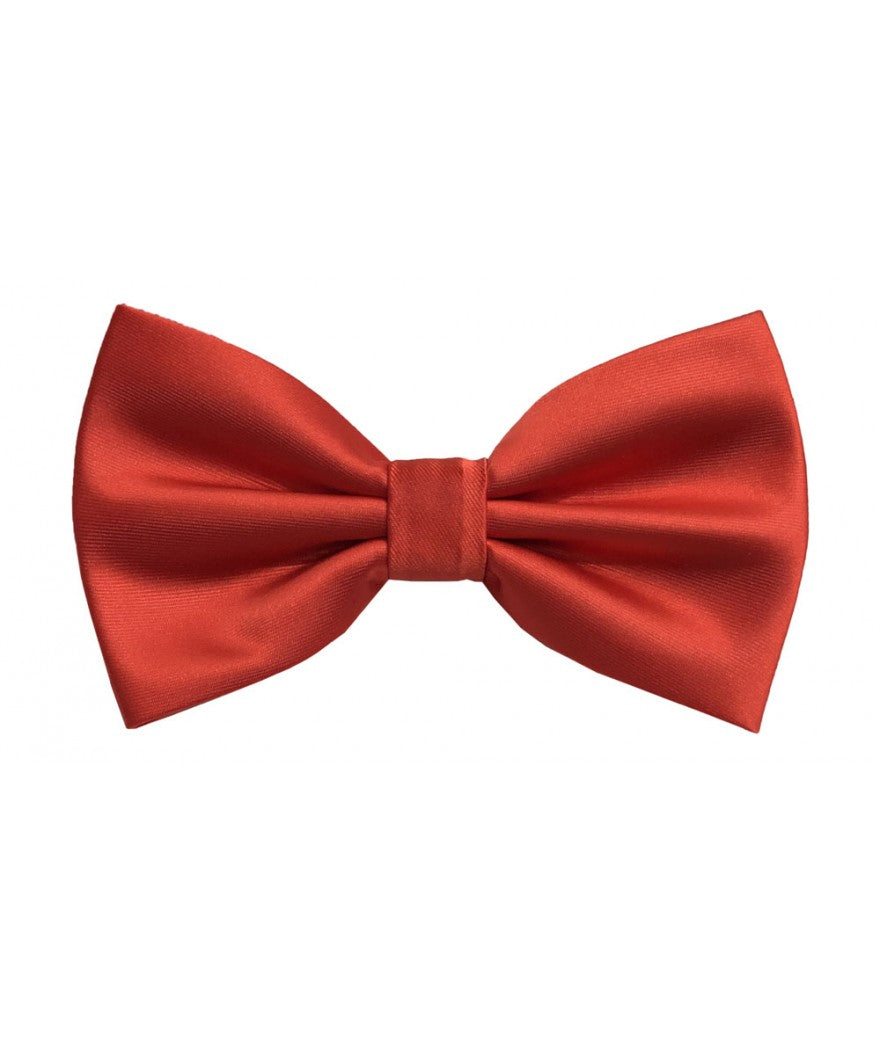 BQ | BT100 | SOLID SATIN BOW TIES & HANKIE PRE-TIED