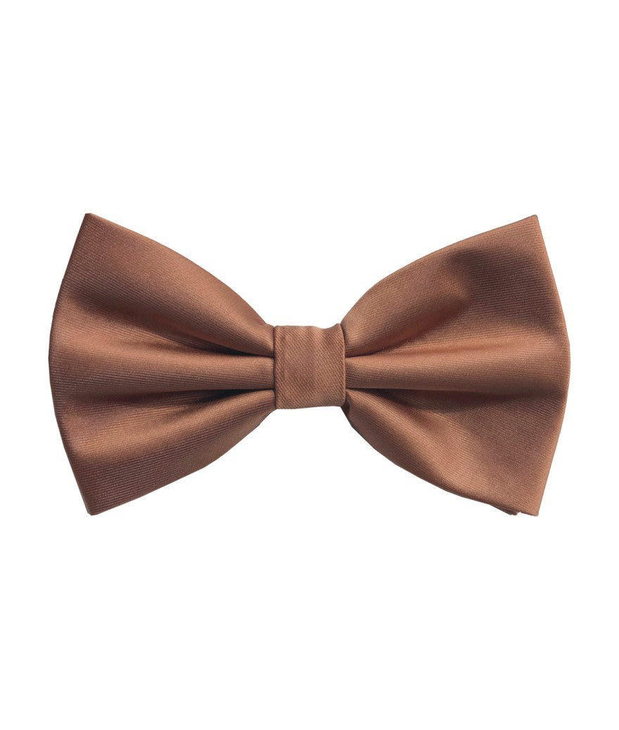 BQ | BT100 | SOLID SATIN BOW TIES & HANKIE PRE-TIED