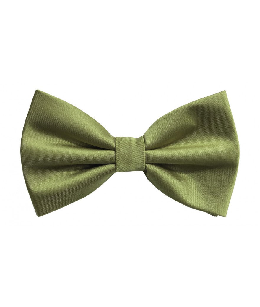 BQ | BT100 | SOLID SATIN BOW TIES & HANKIE PRE-TIED