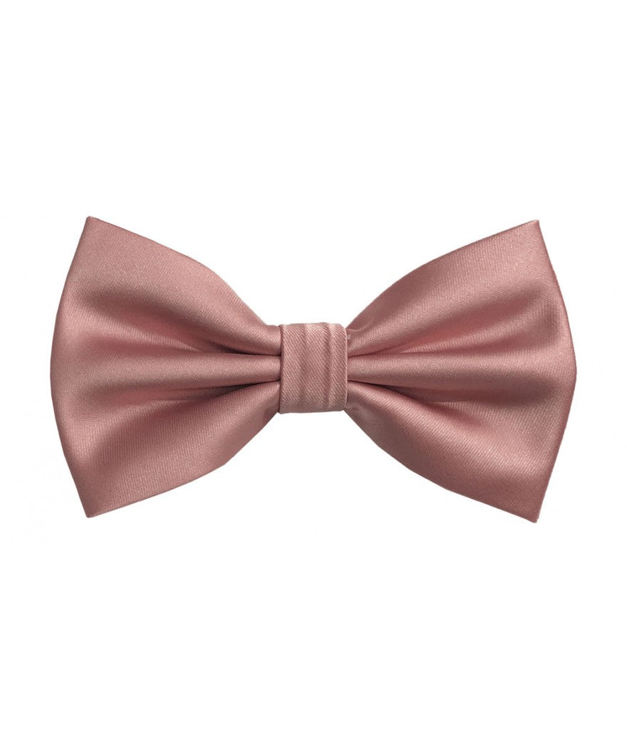 BQ | BT100 | SOLID SATIN BOW TIES & HANKIE PRE-TIED