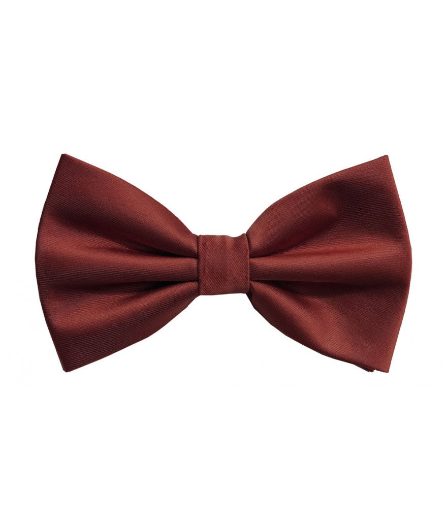 BQ | BT100 | SOLID SATIN BOW TIES & HANKIE PRE-TIED