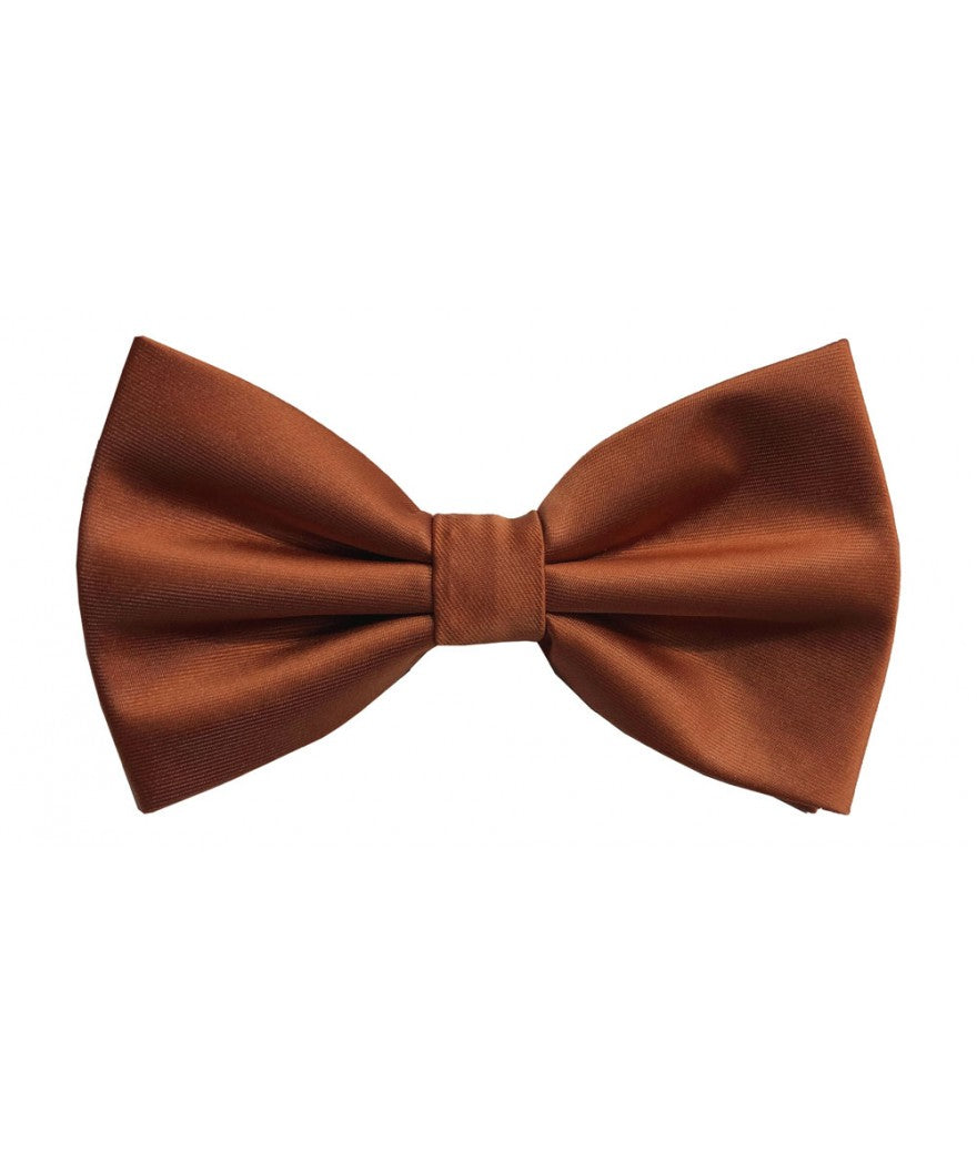 BQ | BT100 | SOLID SATIN BOW TIES & HANKIE PRE-TIED