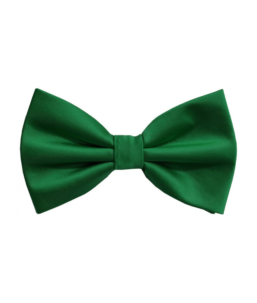 BQ | BT100 | SOLID SATIN BOW TIES & HANKIE PRE-TIED