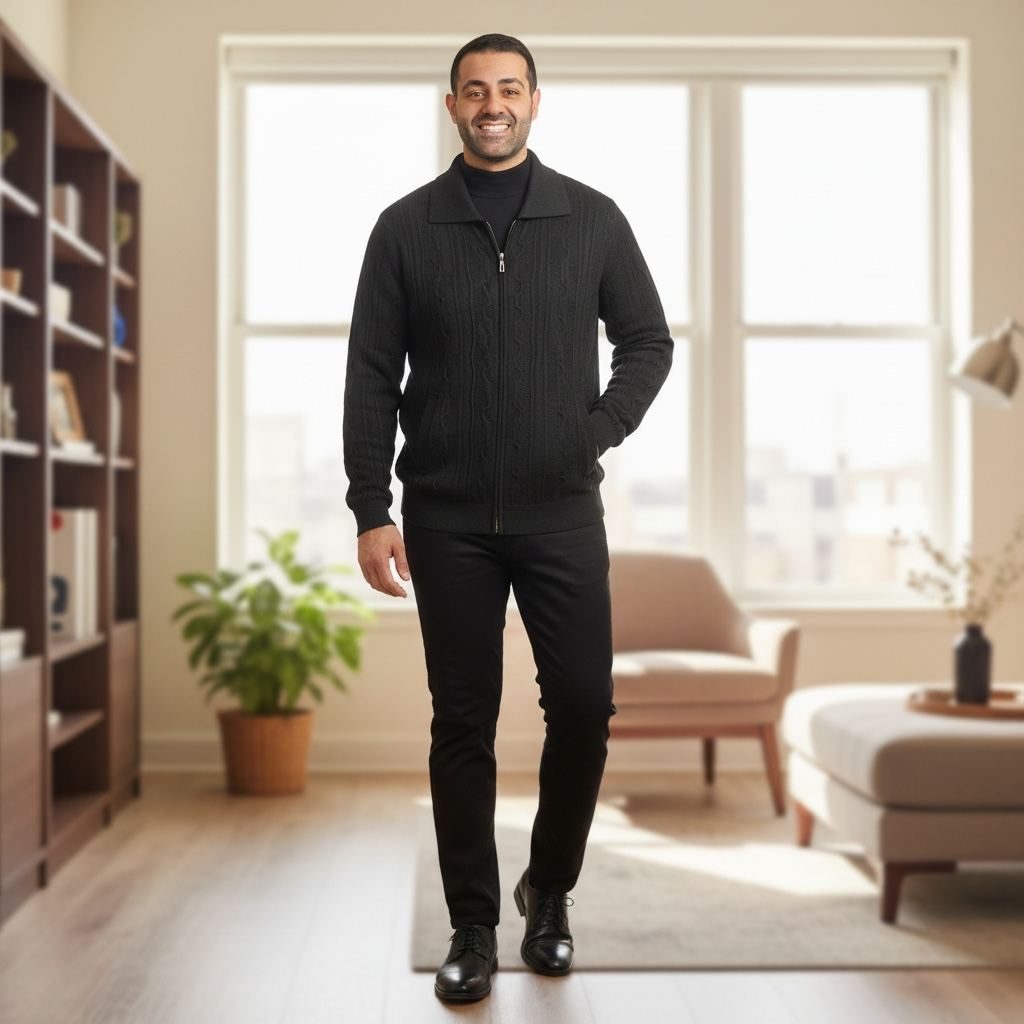 SILVERSILK | ZIP UP SWEATER | 12018