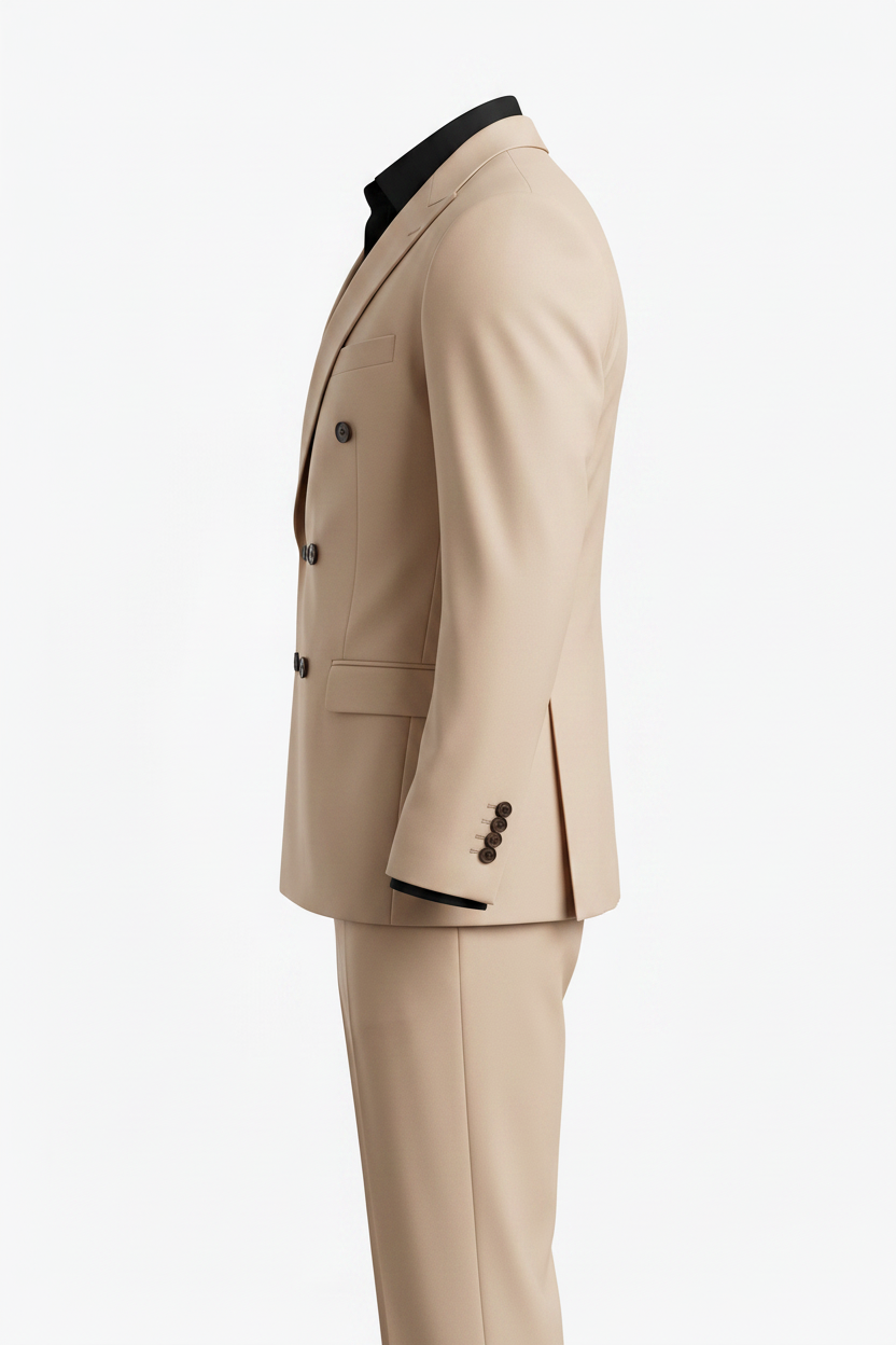 Needle & Stitch Double Breasted Peak Lapel Suit DBS-4030