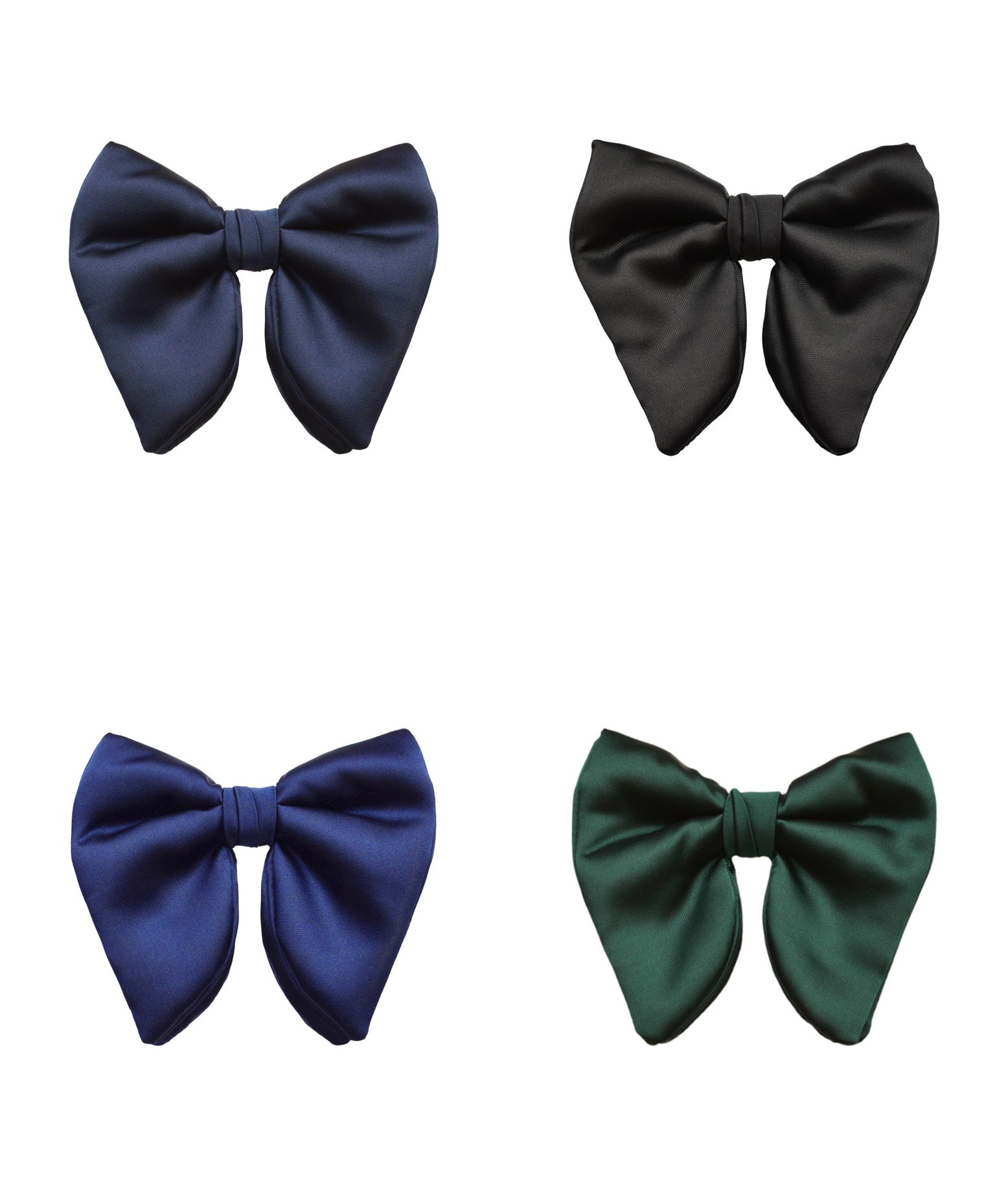 BQ | DBT100 | DROOPY SATIN BOW TIE & HANKIE
