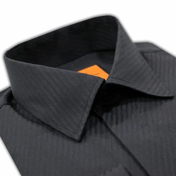 Steven Land DM255 Diagonal Stripe French Cuff Shirt