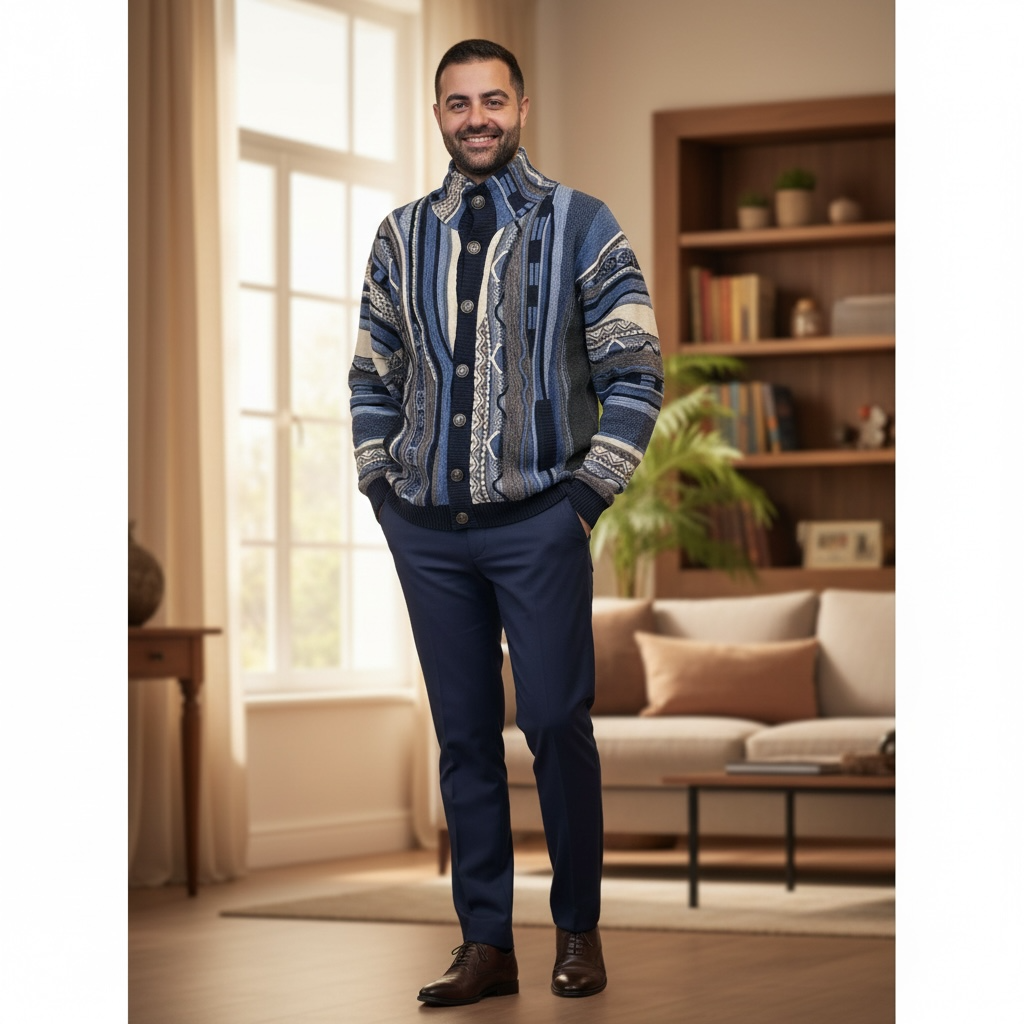 SILVERSILK | BUTTON DOWN SWEATER | 12014