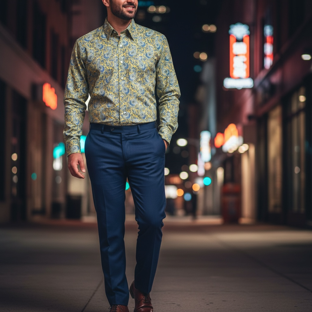 MANZINI | MZT-205 | DRESS SHIRT W/ CUFFLINKS