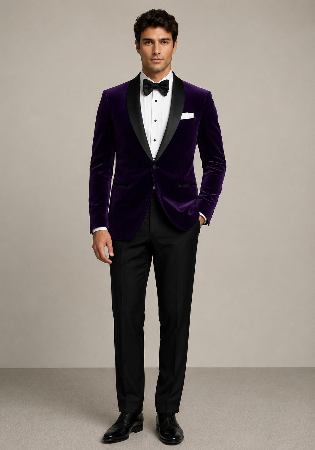 Needle & Stitch | Velvet-33 | Velvet Blazer & Bowtie Set