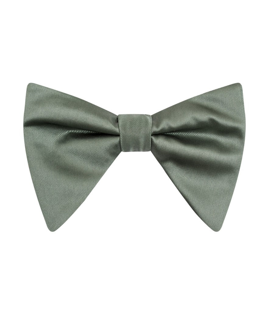 Brand Q | LBT100 | Long Satin Bow Tie & Pocket Square Set