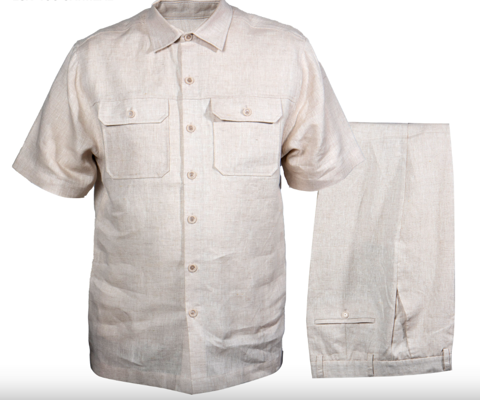 Prestige LUX-400 Luxury Short Sleeve Linen Set