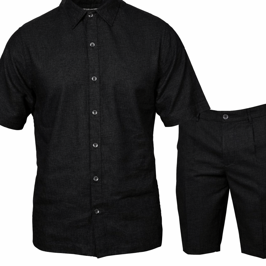 Prestige LUX-425 Luxury Linen Short Sleeve Short Set