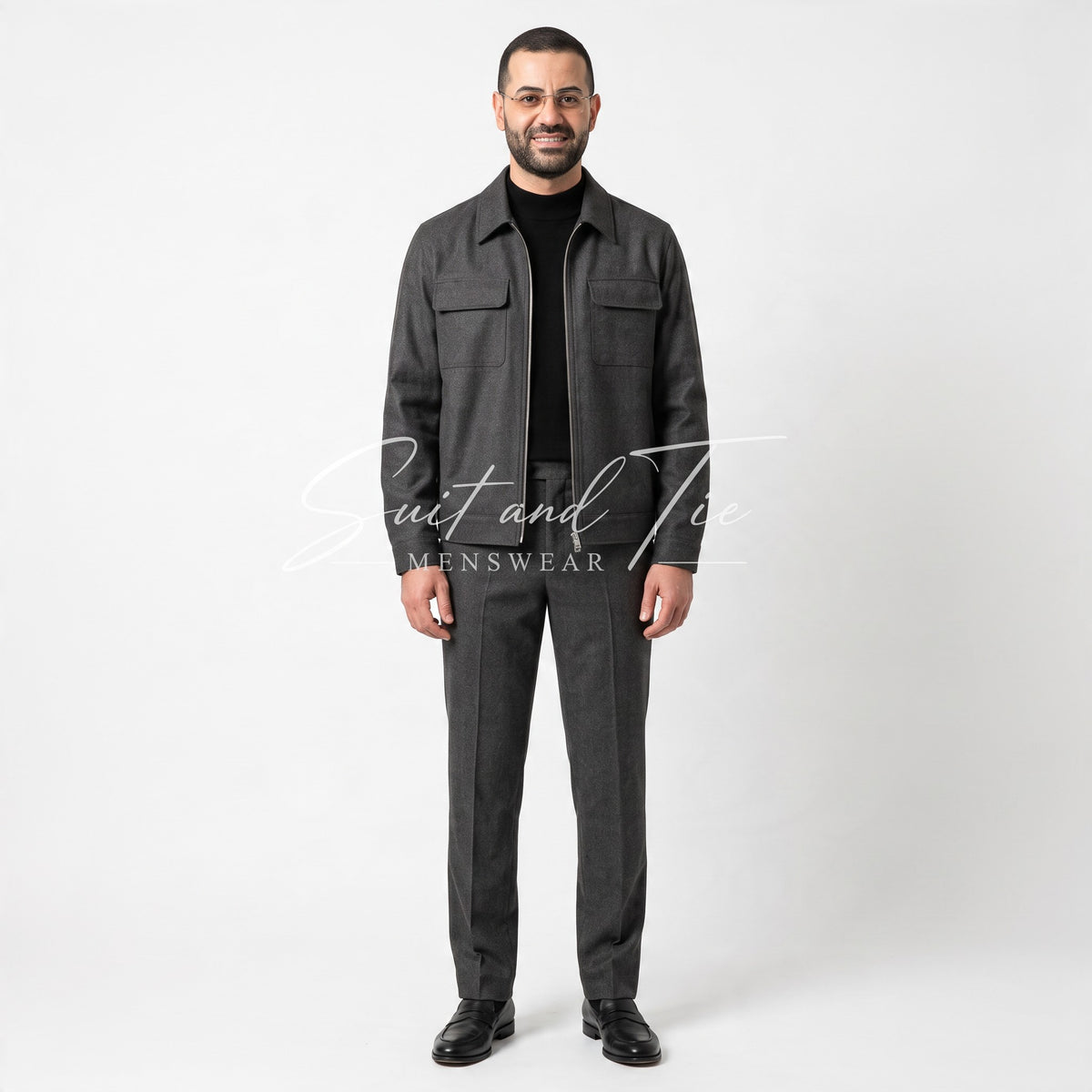 Robert Lewis RLO24 Zip Front Overshirt Jacket and Pants Set