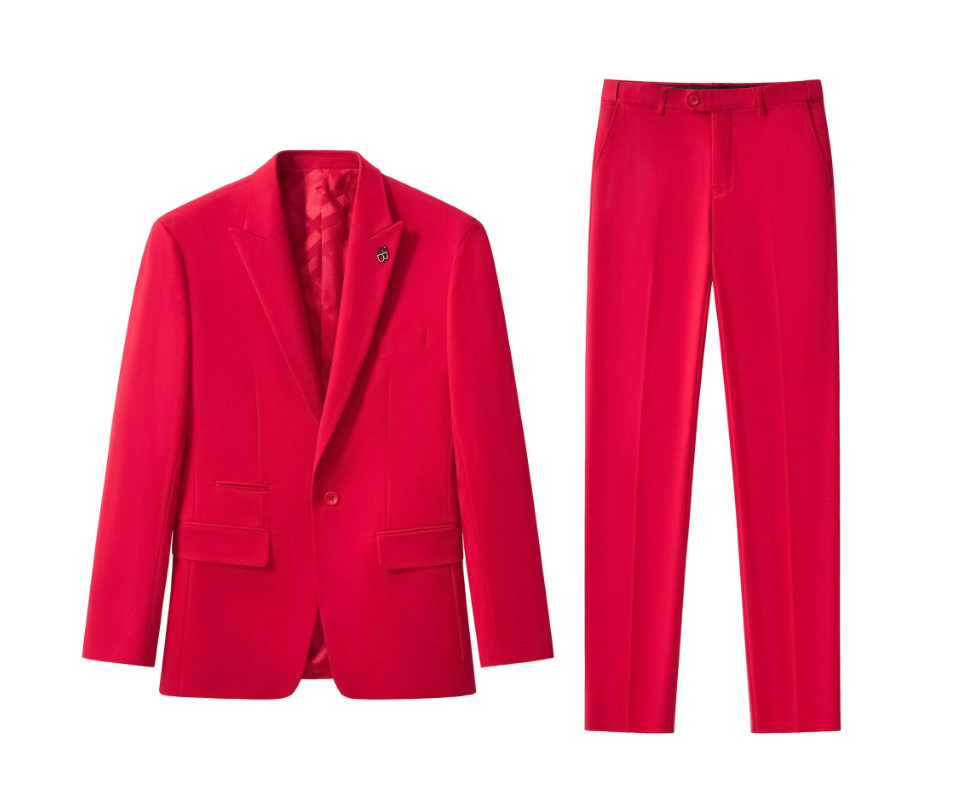 Barocco | 1-Button Peak Lapel Stretch Suit | SU600