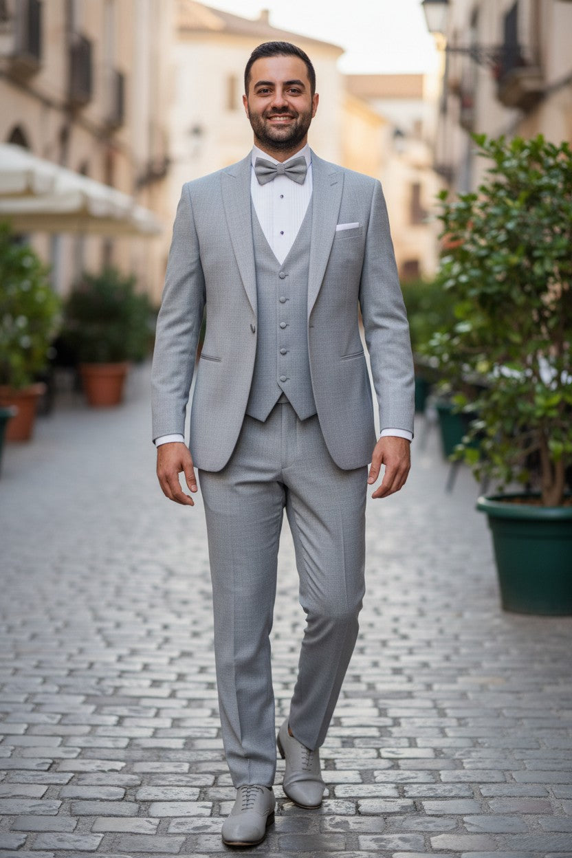 Needle & Stitch | 3-Piece Shawl Lapel Tuxedo With Matching Bow Tie