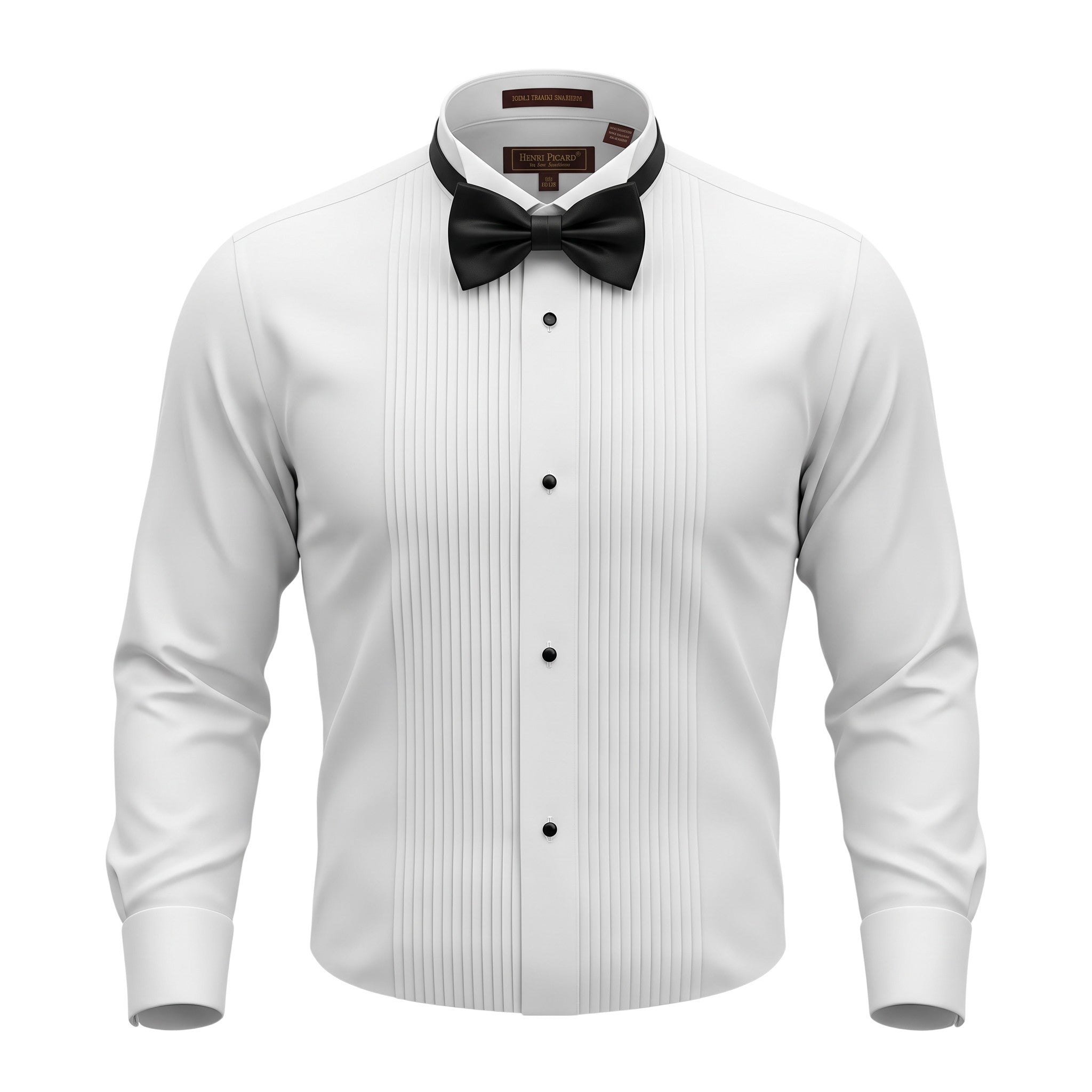 Henri Picard Tuxedo Shirt with Bow Tie TX800