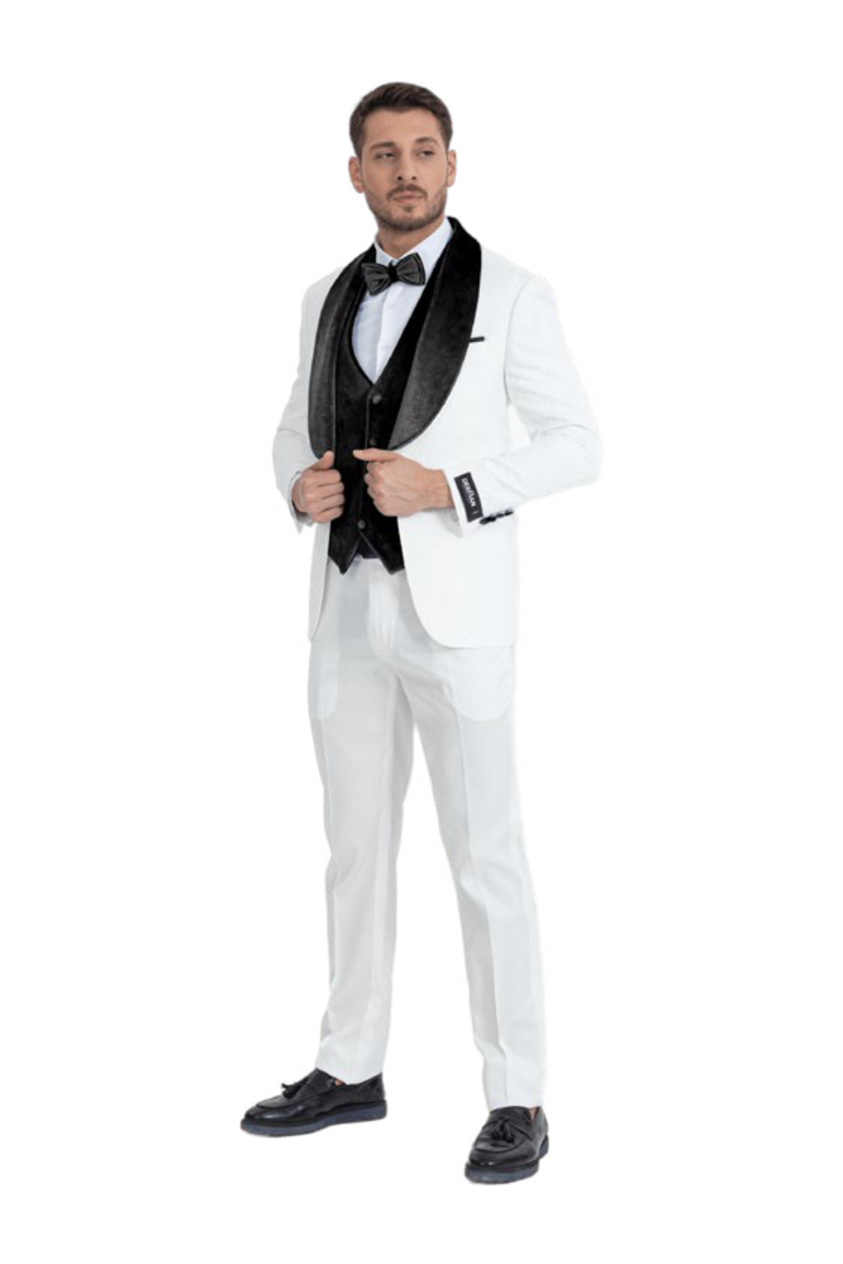 Derman | TXD24 | Velvet Shawl Lapel Tuxedo With Velvet Vest