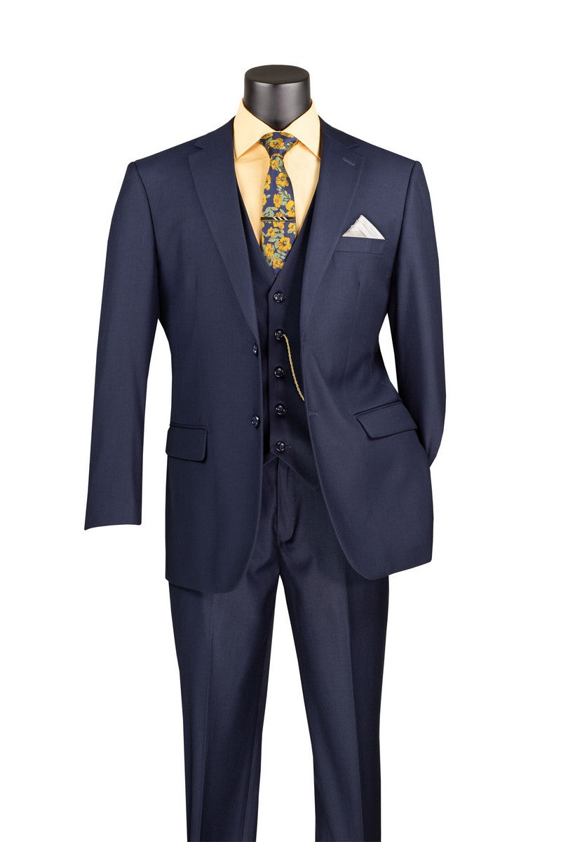 Vinci | V2TR | 3-Piece 2-Button Suit With Vest