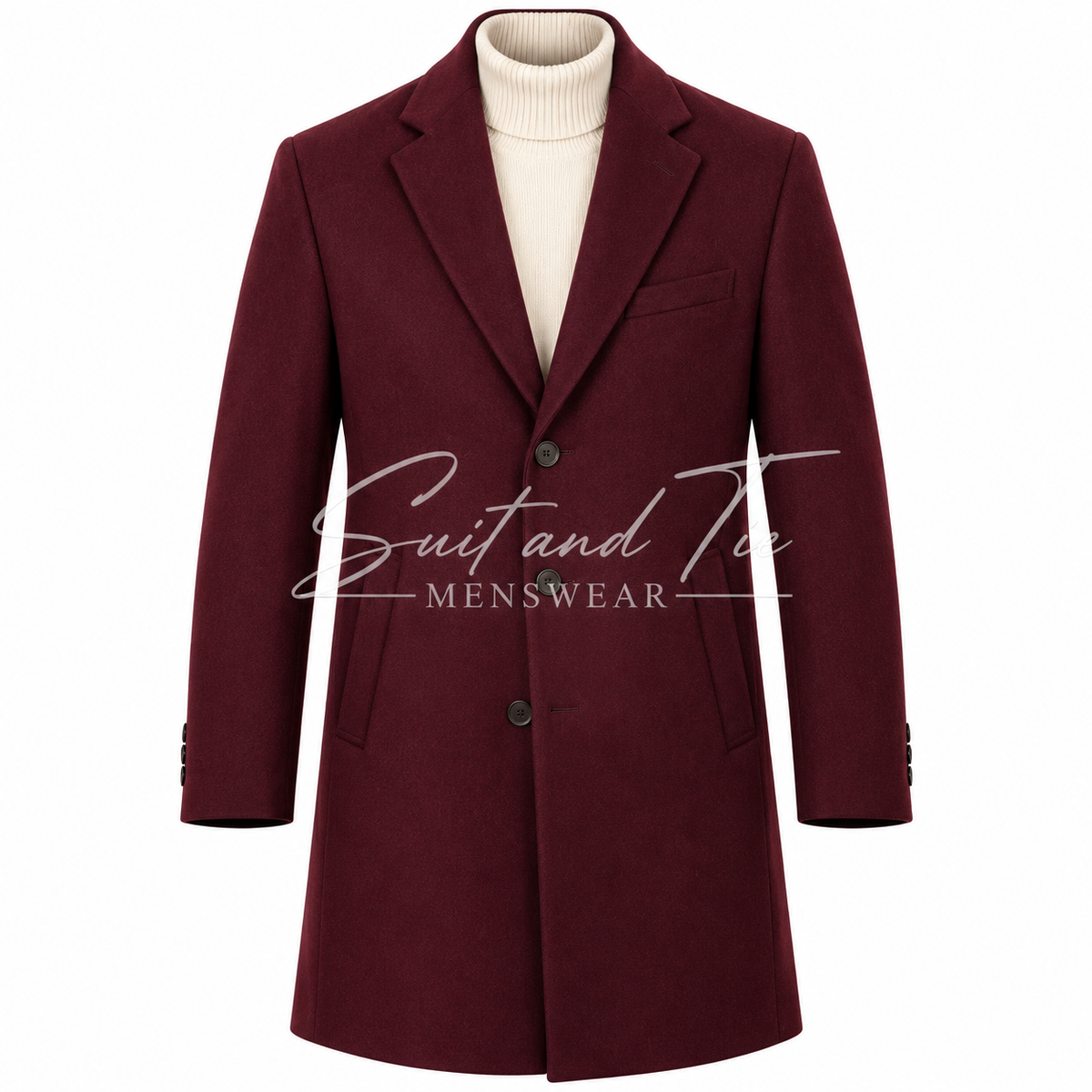 Maenza Wool Peacoat with Notched Lapel W2101