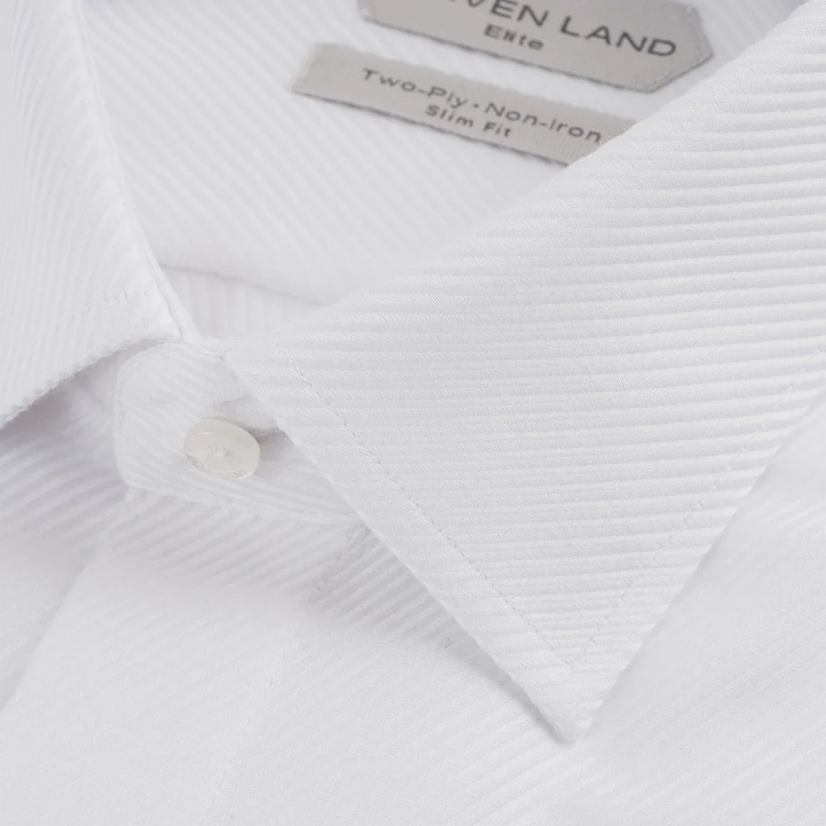Steven Land WW20B Men's Twill Button Cuff Dress Shirt