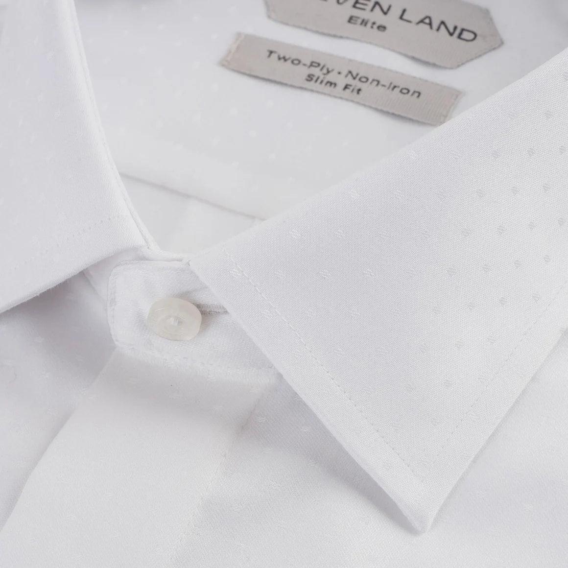 Steven Land WW43B Men's Non-Iron Button Cuff Dress Shirt
