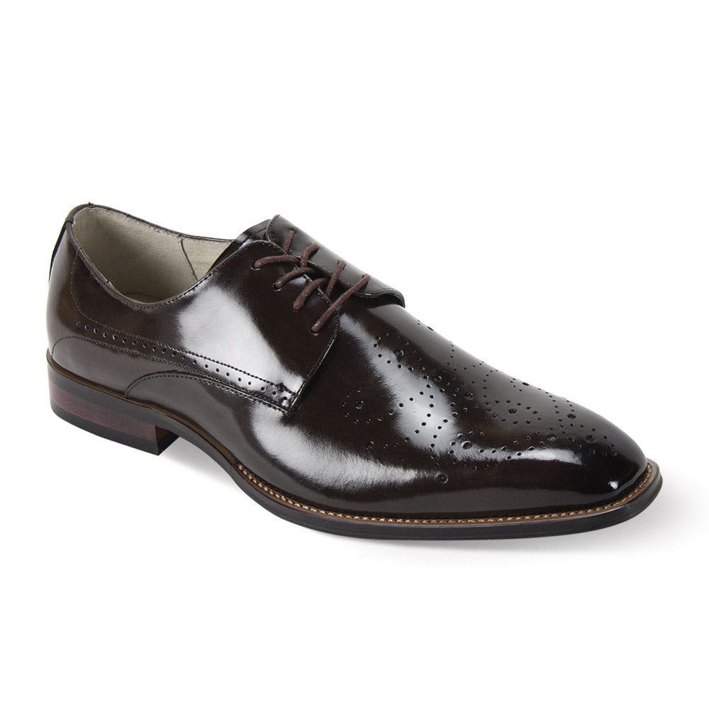 Giovanni Joel Leather Medallion Toe Dress Shoe